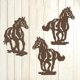 thumbnail image 5 of Decoración De Arte De Pared De Caballo De Metal, Juego De 3 Decoración De Caballo Occidental Concisa Rústica Colgante Para Sala De Estar Dormitorio Baño Interior Al Aire Libre, Pared De Rega, 5 of 5