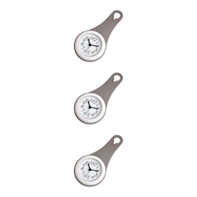 Matsuzay Reloj de pared silencioso de estilo moderno Tiempo en silencio y estilo Funcionamiento silencioso Gel de sílice gris Type1 NO1