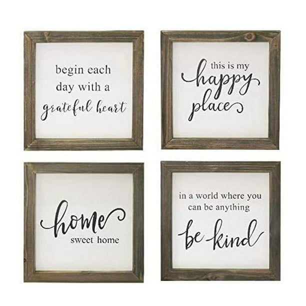 Farmhouse Rustic Natural Wood Signs, Wooden Signs With Sayings
