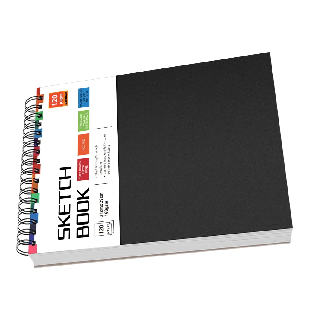 Twin Coil Binding Sketchbook Drawing Pad Tearable Pages For Artist Student