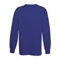 thumbnail image 2 of Hanes Youth Authentic ComfortSoft Long-Sleeve T-Shirt Navy S, 2 of 3