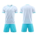 thumbnail image 2 of Ruyang Breathable Sport Jerseys for Kids Boys V-Neck Football Training Suit Youth Soccer Fans Shirt & Shorts Sets, 2 of 4