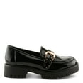 thumbnail image 5 of Patrizia Pacha Women’s Patent Loafers with Gold Buckle and Stud Detail, 5 of 7