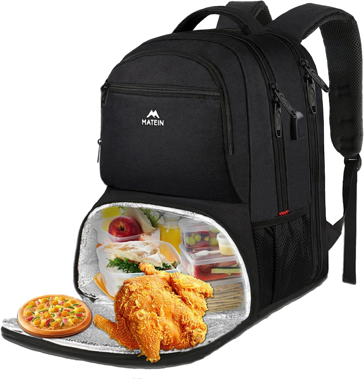 Matein 40L Insulated Cooler Backpack Lunch Box Laptop Backpack for Men Women