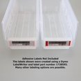 thumbnail image 3 of czcpp-BIN BETTER (40-Pack) Akro Bins Compatible Label Inserts with White and Red Kanban Indication, Alternative to P/N 29300 Clear Protective Plastic Label Holders for 4-Inch Tall Shelf Bins, AM-LABE, 3 of 4