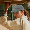 thumbnail image 5 of Gorra de béisbol de malla transpirable para mujer | Sombrero de protección solar de verano | Visera de nailon ajustable | Gorra ligera para deportes al aire libre | Multicolor de moda | 59x14x8.5cm, 5 of 5