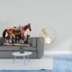 thumbnail image 2 of Estatua de caballo de cristal, adorno artístico, escultura de resina, figura de metal, decoración de escritorio, colección de adornos de interior, sop, 2 of 8