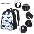thumbnail image 5 of Naloa Cute Cartoon Dinosaurs Print Large Capacity Backpack Lunch Bag Pencil Case Combination 3 Piece Set for Student, 5 of 8
