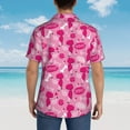 thumbnail image 6 of Daiia Poodle Dog Hawaiian Shirt for Men Gentle Cotton Regular Short Sleeve Casual-X-Large, 6 of 9