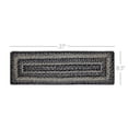 thumbnail image 4 of VHC Brands Sawyer Mill Black White Jute Stair Tread Rect Latex 8.5x27, 4 of 6