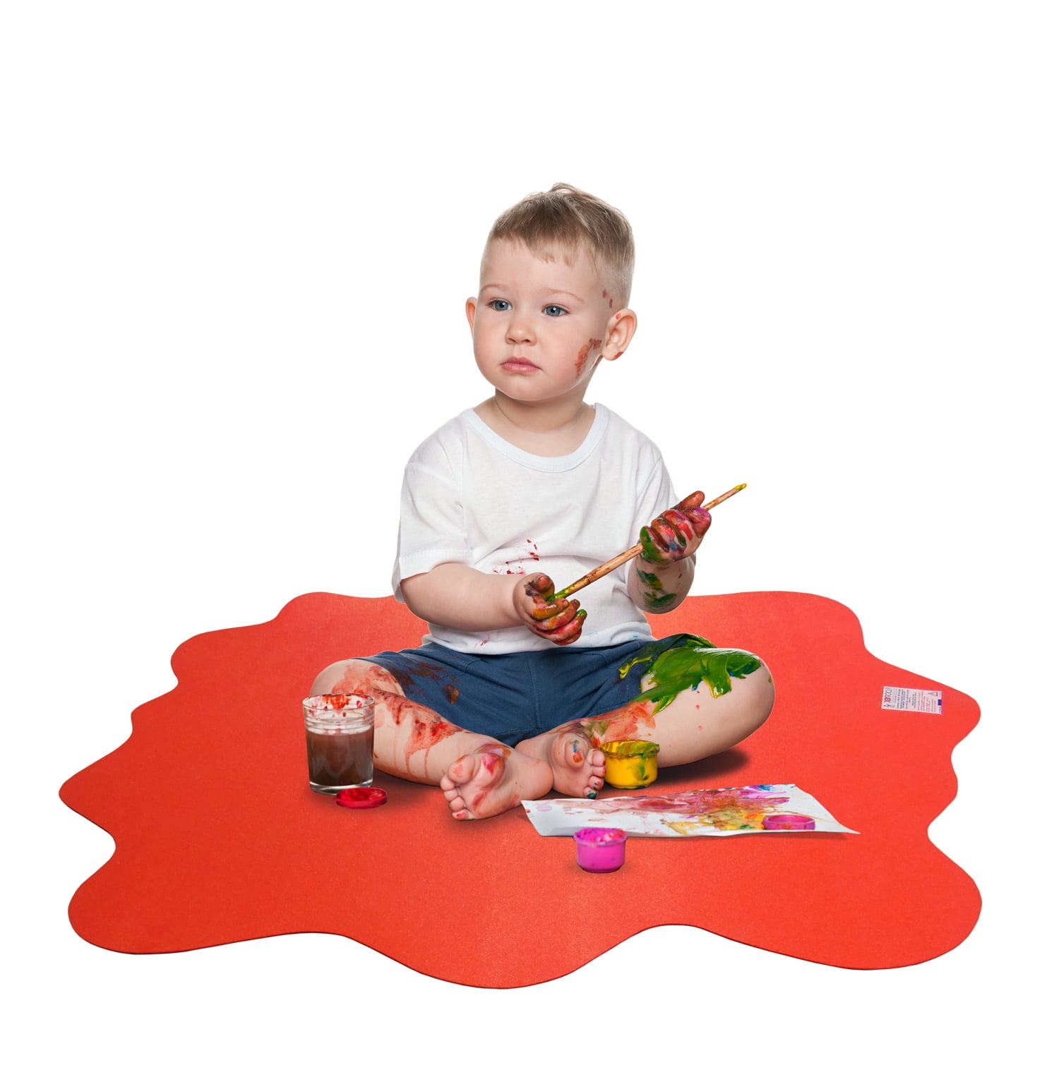 Floortex Multi Purpose High Chair Play Mat Smooth Back For Use On Floortex Multi Purpose High Chair Play Mat Smooth Back For Use On Hard Floors Volcanic Red 40 X Max