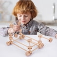 thumbnail image 4 of 60pcs Fort Building Construction Toys DIY Builder With Rods & Links, 4 of 8