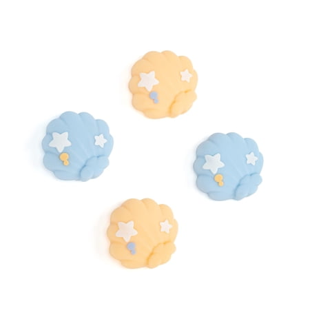 GeekShare Cute Nintendo Switch Thumb Grips  Soft Silicone Joystick Caps for Nintendo Switch/OLED/Lite  4PCS -- Seashell