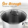 thumbnail image 4 of Cookware Stockpot Lid, See Through Tempered Glass Lids, Works with Model: NCSP20, Stain Resistant and Easy to Clean, 4 of 5