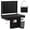 Black-padded, variant on LIFERECORD Foldable Stadium Seat Chair with Back Support, Portable Bleacher Seat for Sports Games, Concerts, Parks - 225 lbs Capacity, Waterproof 600D Oxford Fabric, Dual Carry Options