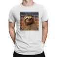 thumbnail image 2 of Retro Futuristic Sloth Grid Men's T-shirt, 2 of 3
