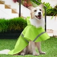 thumbnail image 5 of ZDM Large Dog Raincoat Adjustable Pet Water Proof Clothes Lightweight Rain Jacket Poncho Hoodies with Strip Reflective (XXXL, Yellow), 5 of 5