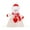 B, variant on Dserfhy Christmas Doll Knitted Candy Bag Reusable Drawstring Gift Bag Santa Claus Snowman Shape Holiday Party Favor Bag