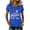 Blue, variant on 250 Anniversary USA Shirt Women Short Sleeve 250th Anniversary Independence Day Patriotic American Flag Shirt, Black M