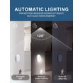 thumbnail image 2 of Jinsinto Motion Sensor Night Stair Light LED Recharge Closet Light Kitchen 6 pcs Warm Light, 2 of 5