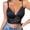 Black, variant on Women Summer Tops Women Sexy Clothes Rimless Bralette Push Up Sticky Bras Vest Sleeveless Backless Crop Top Club Vintage Bra Vest Workout Top Womens Camisole with Support Bra Warm College Blue M