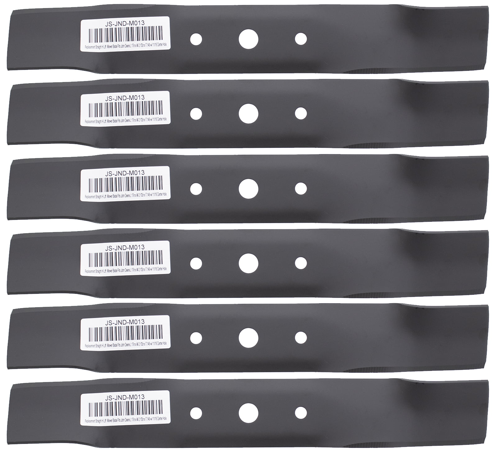 91-108 6 Pack of Blades for JOHN DEERE GX20250 10634 330-619 GY20568