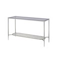 thumbnail image 1 of Acme Furniture LV00576 LV00576 - Sofa Table, Glass & Chrome Finish - Adelrik, 1 of 3