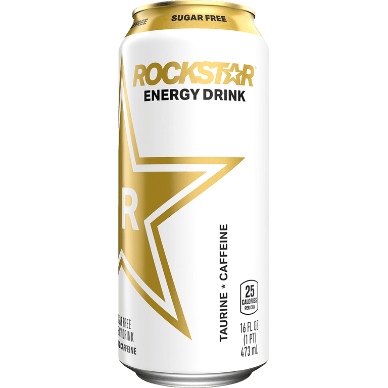 Rockstar Energy Drink 16 fl oz Can with Caffeine, B-Vitamins