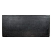 Exlonjet Bonded Leather No Rollable Desk Mat/Pad - Luxury Leather Desk Blotter for Writing - Executive Desk Surface Protector - (Black, 36” x 17”)