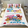 thumbnail image 1 of POCOYO Conjunto de sábanas temático, trío de piezas, cómodo y amigable con la piel, diseño único, regalo de decoración para el hogar para familiares, amigos y fans,173X218cm, 1 of 6