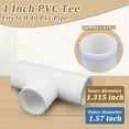 thumbnail image 3 of Accesorios de PVC Tee wtxhhy Accesorios de tubería de PVC de 1 pulgada, 3 vías x16, 3 of 7