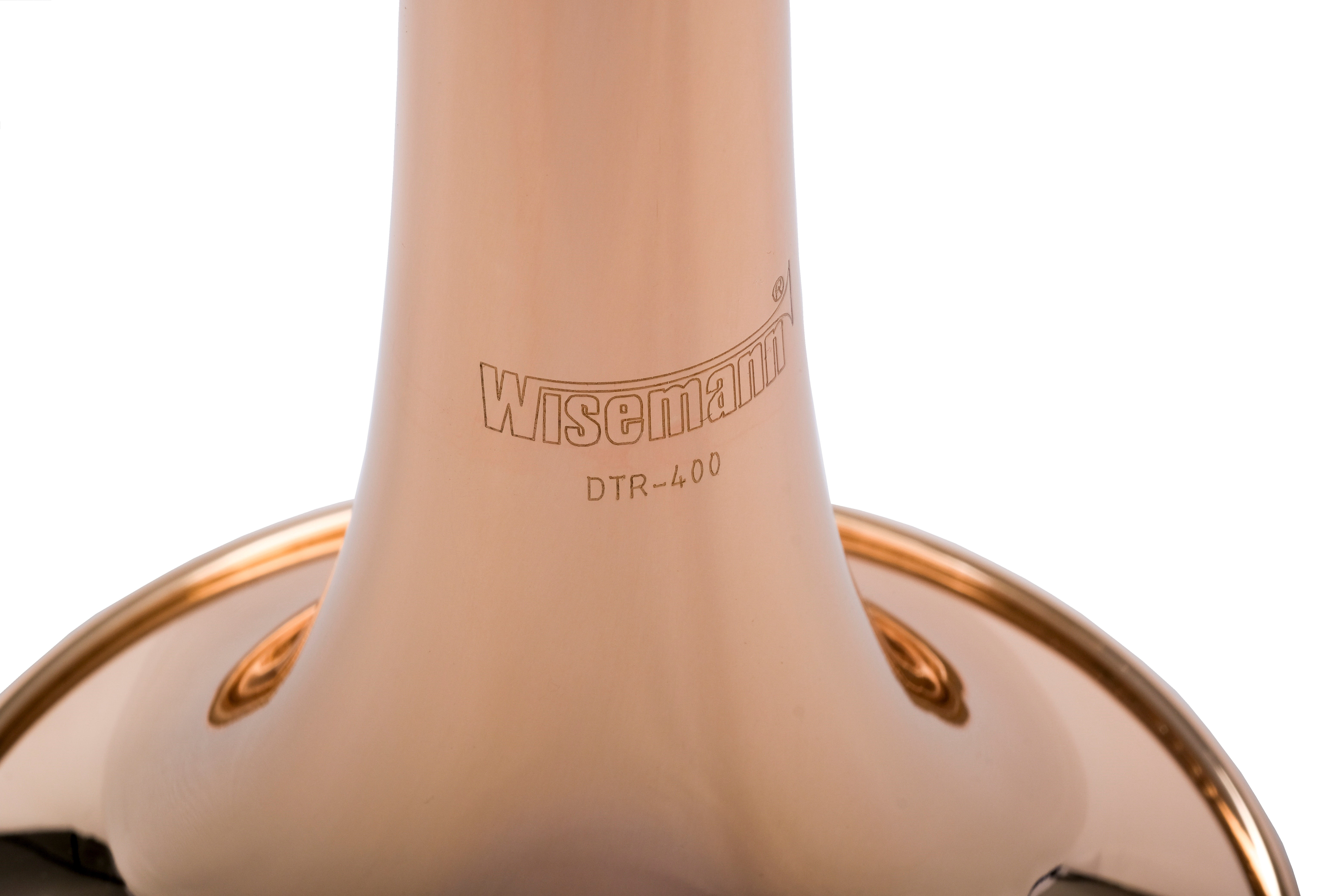 DTR-400 Trumpet, Bb, brass lacquered, rose brass lead pipe and bell, 3 Stainless steel pistons, with ABS or Canvas case