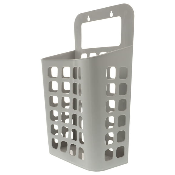 STOBOK Plastic Wall-Mounted Laundry Hamper for Bathroom Organizer Green
