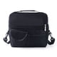 thumbnail image 1 of Bolsa para almuerzo de tela Oxford de doble capa, grande, negra, aislante, lavable, plegable y que retiene el calor para uso en la oficina, 1 of 8