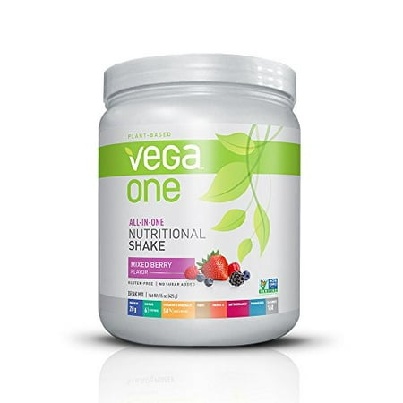 Vega One-All-In-One Plant Based Protein Powder, Mixed Berry, 0.94 lb, 10