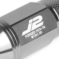 thumbnail image 3 of J2 Engineering LN-T7-022-15-SL J2 Engineering 7075 -T6 Forged Aluminum M12X1.5 20Pcs 80mm Height Spiky Cap Lug Nut Set w/Adapter Key (Silver), 3 of 6