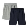 thumbnail image 3 of LittleSpring Big Boy Clothes Size 10-12 Gray Athletic Shorts for Boys Navy Shorts 2 Pack Gym Shorts with Pockets, 3 of 7