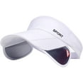 thumbnail image 1 of Gorra de visera solar de verano para mujer, gorra de golf ajustable con visera retráctil, protección UV, gorra deportiva para playa o tenis, 1 of 6