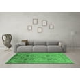 thumbnail image 3 of Ahgly Company Indoor Round Oriental Emerald Green Industrial Area Rugs, 8' Round, 3 of 4