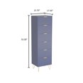 thumbnail image 3 of Woodpeckers Furniture and Mattress 6-Drawer Lingerie Chest - Gold Metal Legs, MDF Wood Storage Dresser for Bedroom-Color:Blue, 3 of 3