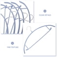 thumbnail image 3 of CRAFTHROU 10Pcs Blue Semicircle Hanger Metal for Jackets in Laundry Room, 3 of 8