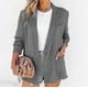 thumbnail image 2 of Chaquetas para mujer Abrigos Abrigos Damas Sólido Turn Down Collar Chaqueta Bolsillo Abrigo de manga larga Odeerbi ODB-5, 2 of 9
