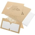 thumbnail image 1 of WASHWEPE 50Ud Tarjetas De Lugar De Duraderas En Marrón Claro Para Banquetes Y Reuniones, 1 of 6