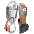 thumbnail image 3 of Bibifish Womens Slide Sandals Thin Strap Low Heel Open Toe Sandals Elegant Casual Summer Shoes, 3 of 7