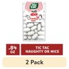 (2 pack) Tic Tac Naughty or Nice Candy Cane Mints, Hard Peppermint Mints, Stocking Stuffer, 0.84 oz