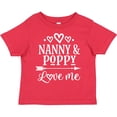 thumbnail image 3 of Inktastic Nanny and Poppy Love Me Granddaughter Boys or Girls Toddler T-Shirt, 3 of 5