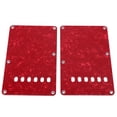 thumbnail image 3 of 2PCS Electric Guitar Back Cover Plates with 6 Holes PVC Plastic Guitar Guard Backplate Replacement Red, 3 of 14