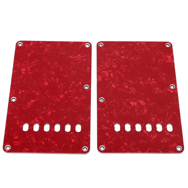 Plastic Guitar Backplates, Replacement Parts 2PCS Electric Guitar Back Cover Fine Workmanship For Musical Instruments Red,Black,White