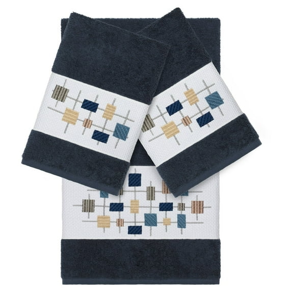 Linum Home Textiles Khloe Embellished Turkish Cotton Towel Set