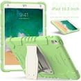 thumbnail image 3 of XYX Case for 10.5 inch iPad Air 3rd 2019/iPad Pro 10.5 inch 2017, Dual Layer Slim Heavy Shockproof Rugged Protective Cover Case with Kickstand (Matcha Green), 3 of 7